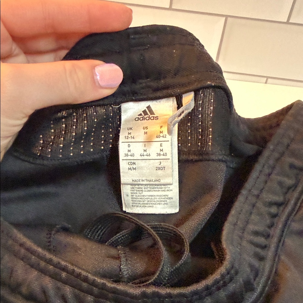 adidas Black and Gray Sweatpants - Picture 3 of 6